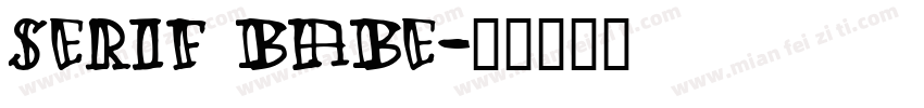 serif babe字体转换